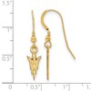 Black Bow Jewelry 14k Yellow Gold Plated Sterling Silver Arizona State Sun Devils NCAA Dangle Earrings - 2 of 3