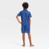 Boys' Pokémon 2pc Short Sleeve Baseball Jersey Coat Pajama Set - Navy Blue - image 2 of 4