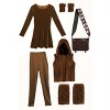 HalloweenCostumes.com Medium Women Deluxe Star Wars Chewbacca Women's Costume Dress | Star Wars Costumes, White/Brown - 2 of 4