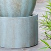 NAYSAYE Fountain Outdoor Cement Urn Water Feature Decorative for Garden Lawn Patio Deck, Blue, 19.3"*32.3"*57.2" - 4 of 4