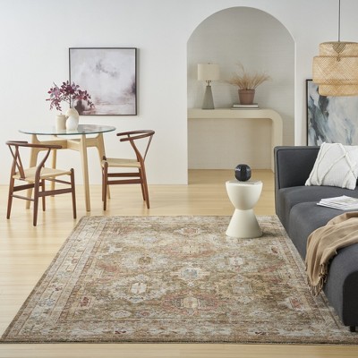 Petra Green 8' x 10' Synthetic Persian Rug