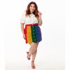 Smak Parlour Women's Plus Stripe Corduroy Mini Skirt - 4 of 4