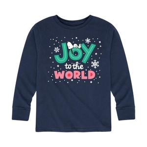 Boys' - Peanuts - Christmas Fun Long Sleeve Graphic T-Shirt - 1 of 4