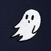 Dalix Ghost Embroidery Relaxed Hoodie Soft Fleece Sweatshirt Drawcord Fit Lounge Mens - 2 of 4
