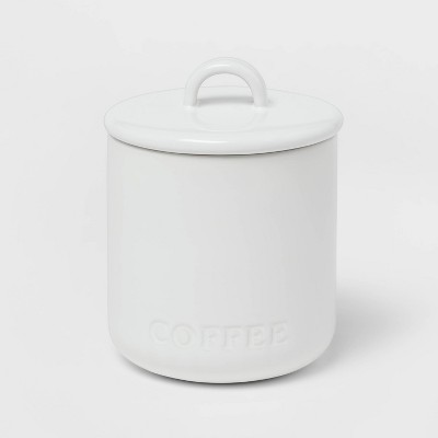 27oz Stoneware Hand Lettered Coffee Canister - Threshold™