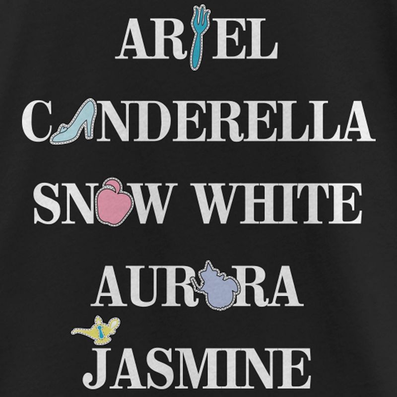 Girl's Disney Character Symbols T-Shirt, 2 of 5