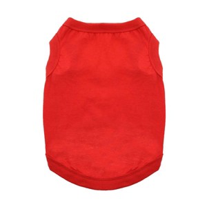 Doggie Design 100% Cotton Dog Tank - Flame Scarlet Red - 1 of 4