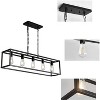 YANSUN 5-Light Matte Black Farmhouse Kitchen Island Pendant Lighting, Modern Rectangular Chandeliers for Dining room Foyer - 4 of 4