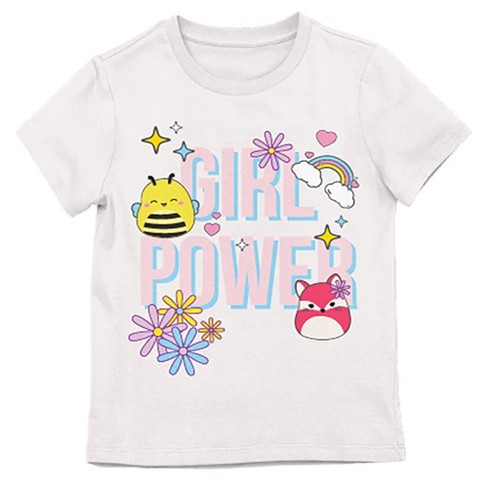 Squishmallows Girl Power Youth Girl White T-shirt-xl : Target