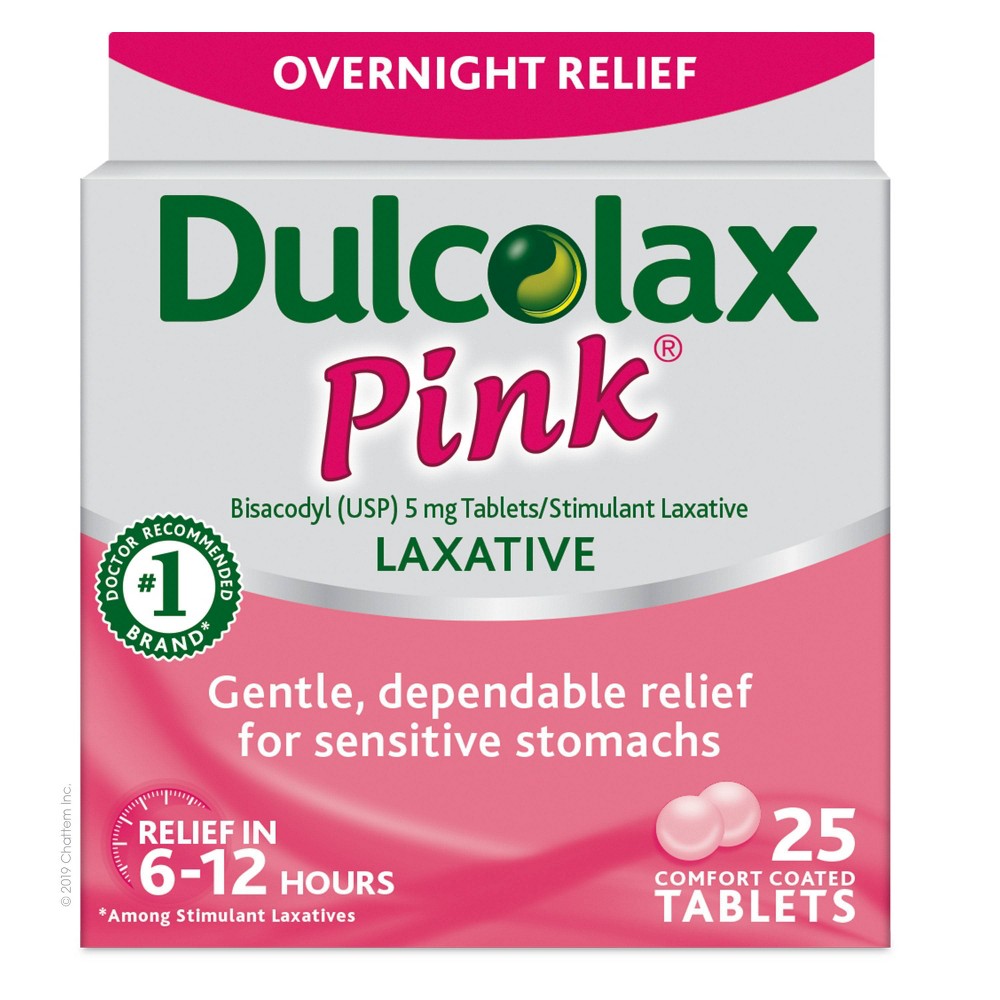 UPC 681421029087 product image for Dulcolax Overnight Relief Pink Laxative Tablets- 25ct | upcitemdb.com