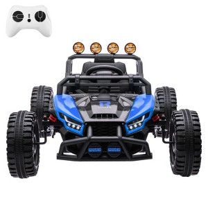 Coucheta 24V Kids Electric UTV Ride On Toy – Remote Control, Dual 130W Motors, 4 Shock Absorbers, LED Lights, Music for 3+ Boys, Girls - 1 of 4