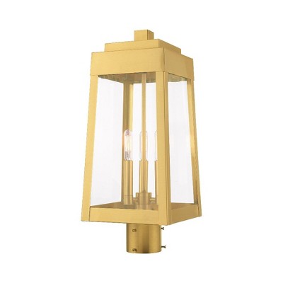 Livex Lighting Oslo 3 - Light Post Light in  Satin Brass