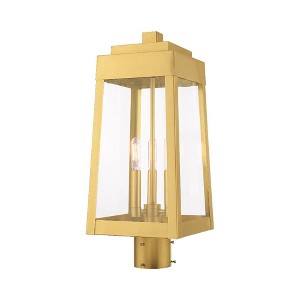 Livex Lighting Oslo 3 - Light Post Light in  Satin Brass - 1 of 1