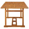 vidaXL Patio Dining Table 70.9 inches x35.4 inches x29.5 inches  Solid Acacia Wood - 3 of 4
