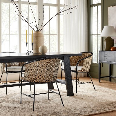 Seagrass best sale dining bench