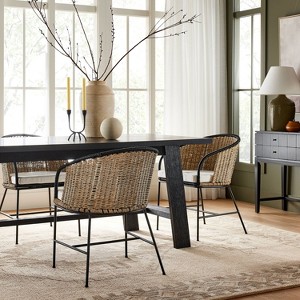 2pc Westcliff Seagrass Dining Chairs - Threshold™ designed with Studio McGee - 1 of 4