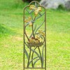 SPI Home Narrow Lovebirds in Nest Trellis – 33" Tall Cast Aluminum Outdoor Decor with 7.75" Spikes and Romantic Garden Detail - 2 of 4