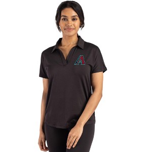 Arizona Diamondbacks Cutter & Buck Coastline Epic Comfort Recycled Womens Dolman Polo - Black - 3X Large - 1 of 1