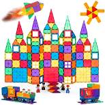 Best Choice Products 265-Piece Kids Magnetic Tiles Set Construction Building Blocks Educational STEM Toy