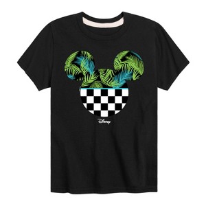 Boys' - Disney - Mickey Silhouette Tropical Vibe Short Sleeve Graphic T-Shirt - 1 of 4