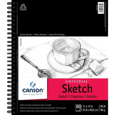 Canson Universal Spiral Sketch Book 11x14-100 Sheets : Target