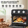 ELJGET Air Fryer Toaster Oven, 13QT Air Fryer Oven Countertop Combo, Oil-Less Cooking, Stainless Steel, Black - 2 of 4
