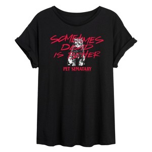 Women's - Pet Sematary - Dead Is Better Oversized Graphic T-Shirt - 1 of 4