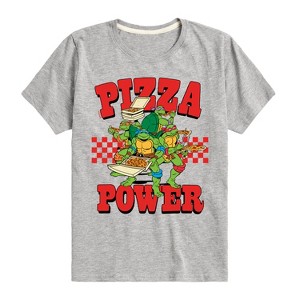 Boys' - Teenage Mutant Ninja Turtles - Group Pizza Power Short Sleeve Graphic T-Shirt - 1 of 4