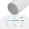 Unique Bargains Water Plumb DIY Crafts High Impact Rigid Round Pipes 8" Length - 3 of 4