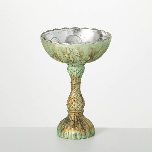 8.5"H Sullivans Chalice Goblet, Silver - 1 of 4