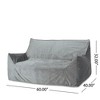 Grungis Bean Bag Chair,Velvet Beanbag Chair with Armrests,Oversized Lounge Sofa for Couples,Comfy Couch for Living Room Bedroom - 3 of 4