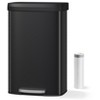 80L plastic cover plastic bag pedal trash can, without inner bucket + plastic bag pressure ring, with deodorizing box for Home,Office,Living room - 3 of 4