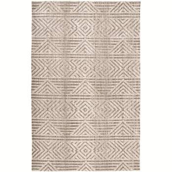 Feizy - Colton Luxury & Glam Geometric, Tan/Ivory/Brown, 8' x 10' Area Rug