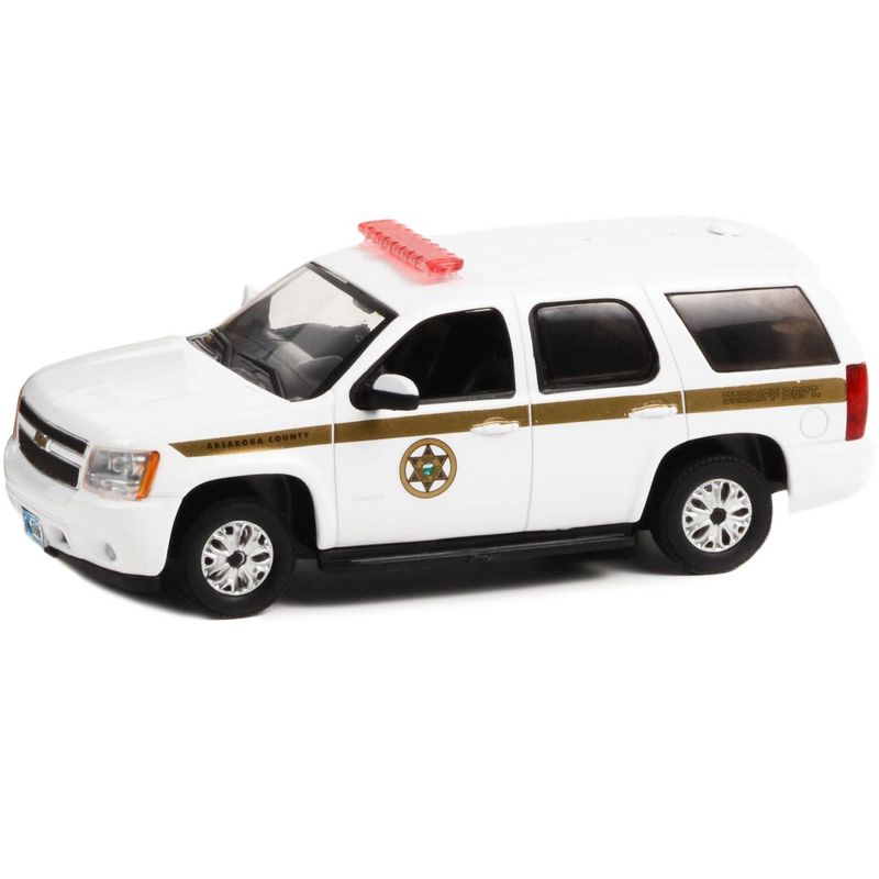 2010 Chevrolet Tahoe White with Gold Stripes "Absaroka County Sheriff's Department" 1/43 Diecast Model Car by Greenlight, 2 of 4