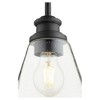 Quorum Lighting Dunbar 1-Light Pendant, Noir Finish, Glass Shade - 2 of 4