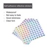 Unique Bargains Laser Capital Alphabet Round Self-Adhesive Reflective Letter Stickers 10 Pcs - 3 of 4