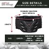 Bison Life Advanced Honeycomb Back Brace for Lower Back Support Men/Women, Black, 1ct - 4 of 4