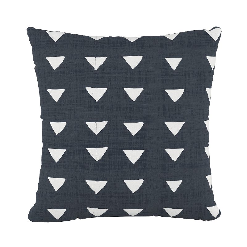 Navy Triangle Print Throw Pillow - Skyline Furniture, 1 of 6