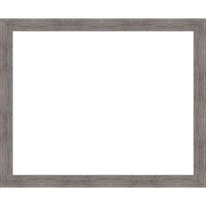 Amanti Art Pinstripe Plank Grey Narrow Framed Dry Erase Magnetic Board - 1 of 4