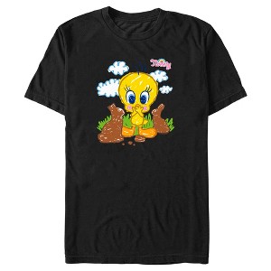 Men's Looney Tunes Tweety and Chocolate Bunnies T-Shirt - 1 of 4