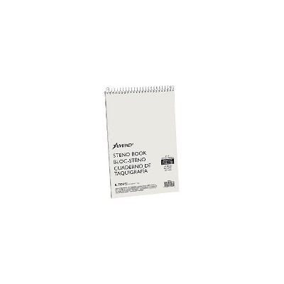Ampad Spiral Steno Book Gregg 6 x 9 15 lb Green Tint 60 Sheets 25270