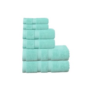 Home Weavers Elegance Essentials 550GSM 100% Cotton Zero Twist Super Absorbent Bath Towel Set - 1 of 4