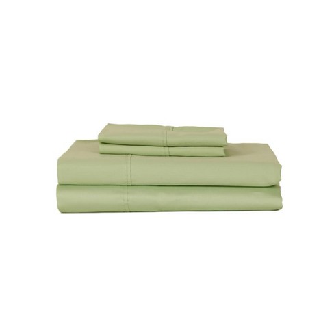 Castle Hill London 410 Thread Count Cotton Sateen Sheet Set Deep Pocket - Misty Jade - image 1 of 3