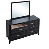 Passion Furniture Glasgow 39 in. W x 35 in. H Rectangle Framed Dresser Mirror - 3 of 4