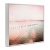 Stupell Industries Sunny Pink Ocean Posts Horizon Round Light Rays Framed Giclee Art - 2 of 4