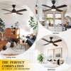 Aheaplus Modern Ceiling Fan with Dimmable Light - 3 of 4