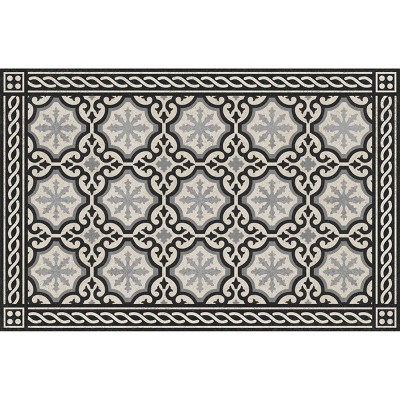 2'x3' Colorstar Greek Grid Door Mat Red Rust - Bungalow Flooring : Target