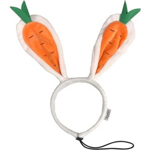 Midlee Carrot Bunny Ears Easter Dog Headband Costume - 1 of 4