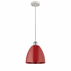 Plymouth Dome - 1 Light Cord Hung Mini Pendant In Industrial Style-12.88 Inches Tall and 9 Inches Wide - 1 of 1