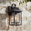 John Timberland Cecile Modern Outdoor Wall Light Fixture Painted Bronze 15" Seeded Clear Glass for Post Exterior Barn Deck House Porch Yard Patio Home - 2 of 4